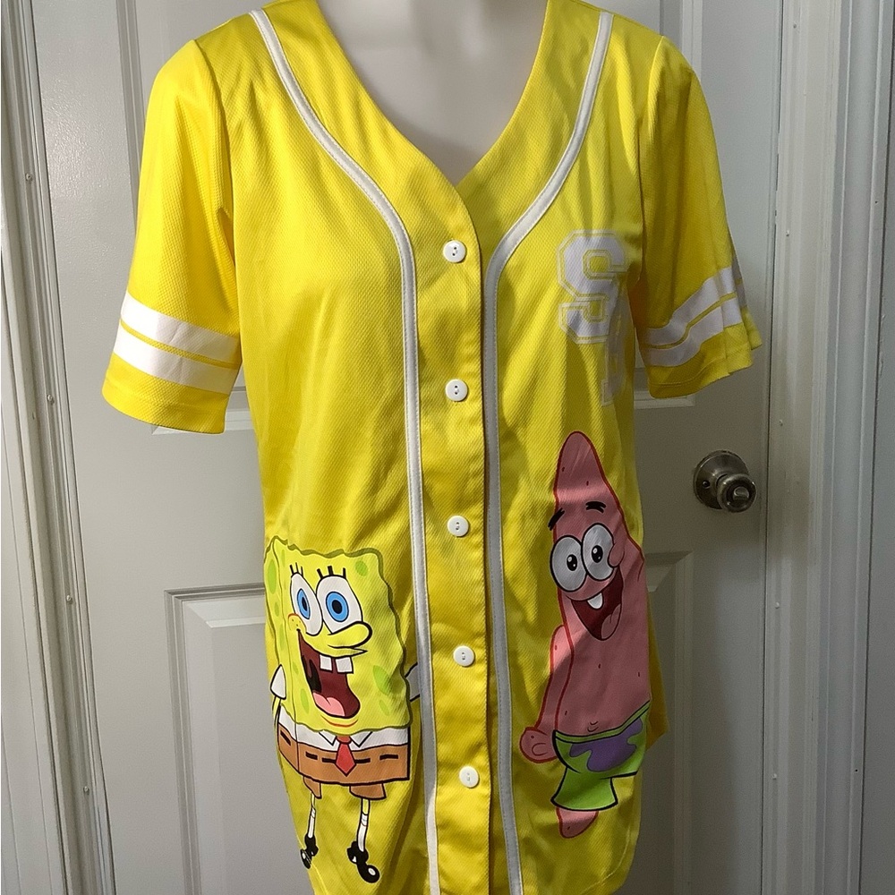 Nickelodeon SpongeBob Bright Yellow Shirt size Medium